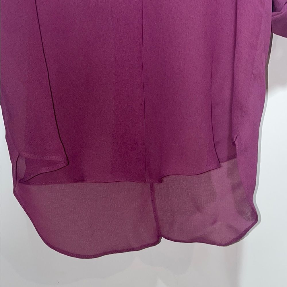 Vintage purple blouse sheer - Picture 4 of 9